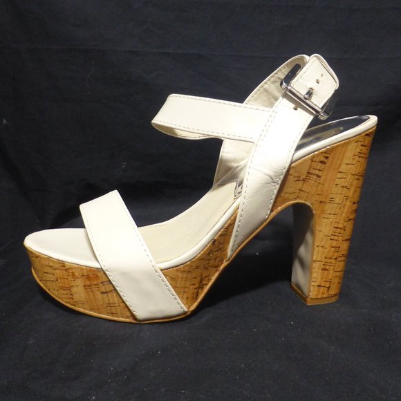MICHAEL KORS, MK, high heel shoes, strap and buckle fastened, 7.5 M, GUC - Picture 6 of 15